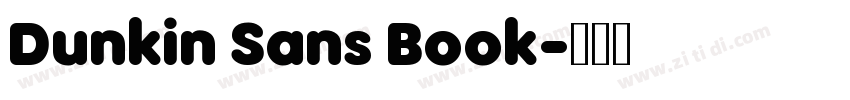 Dunkin Sans Book字体转换